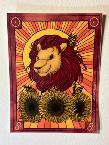 Art Sticker “Shining Leo”