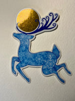 Load image into Gallery viewer, Art Sticker “Yule Deer”
